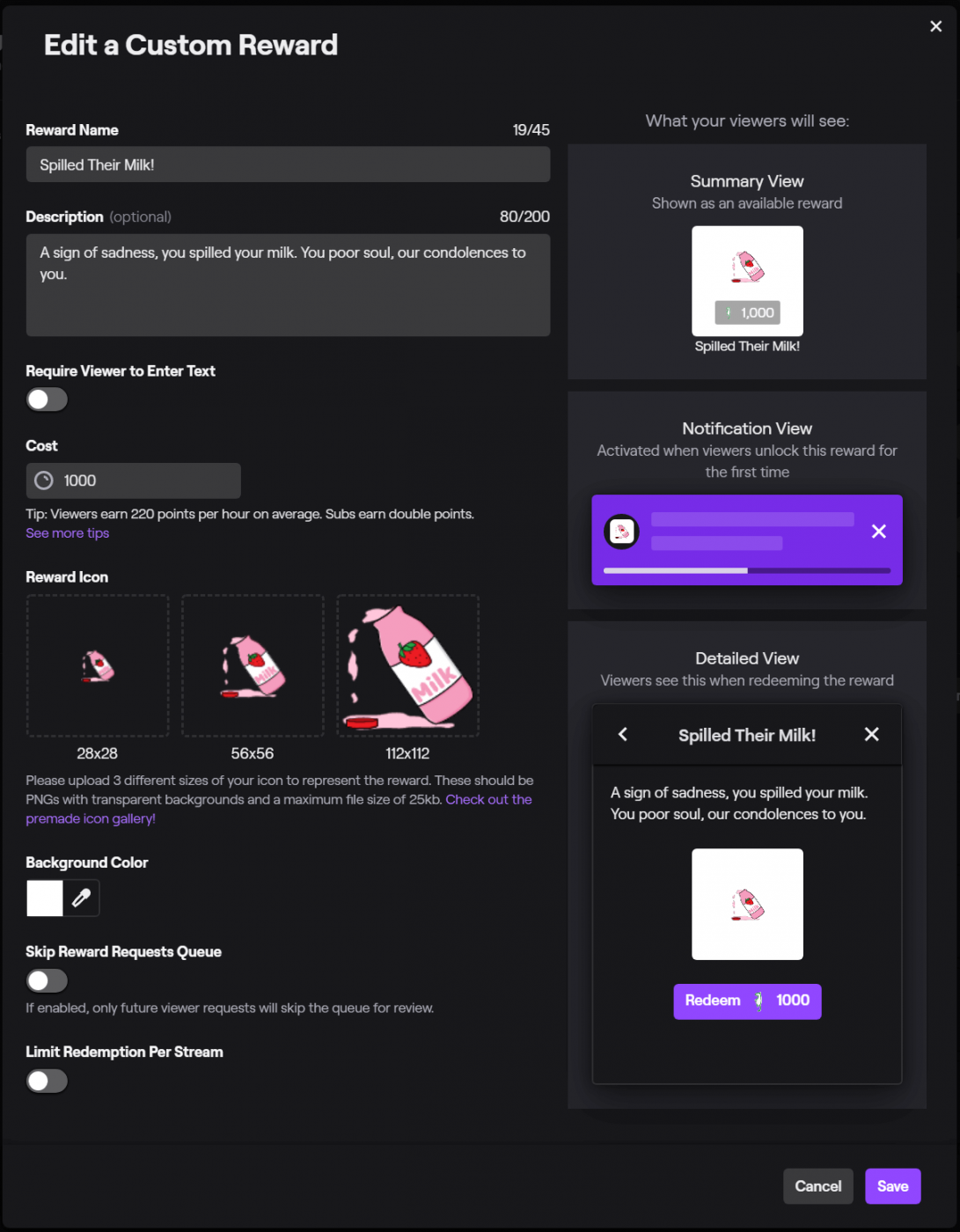 Twitch Channel Points Ideas Examples Template