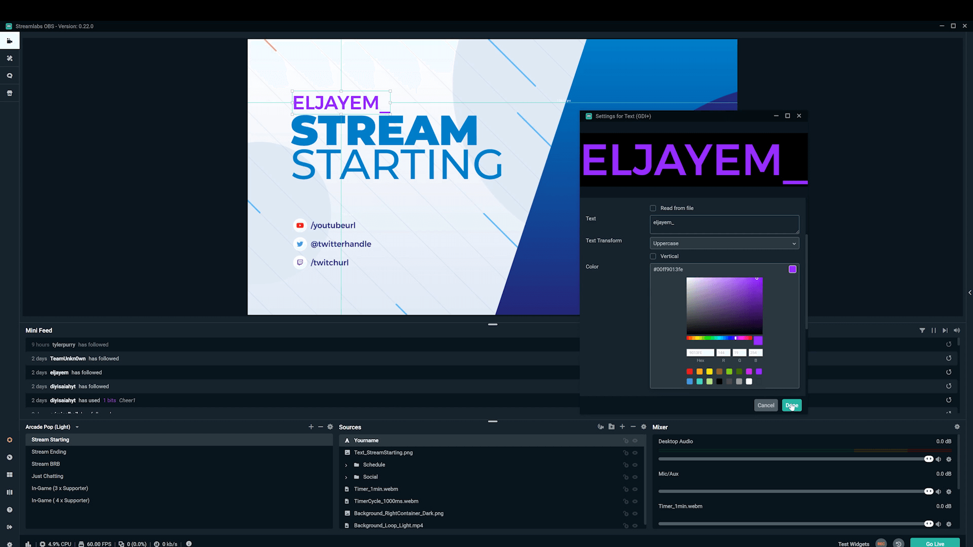 how to go live on streamlabs
