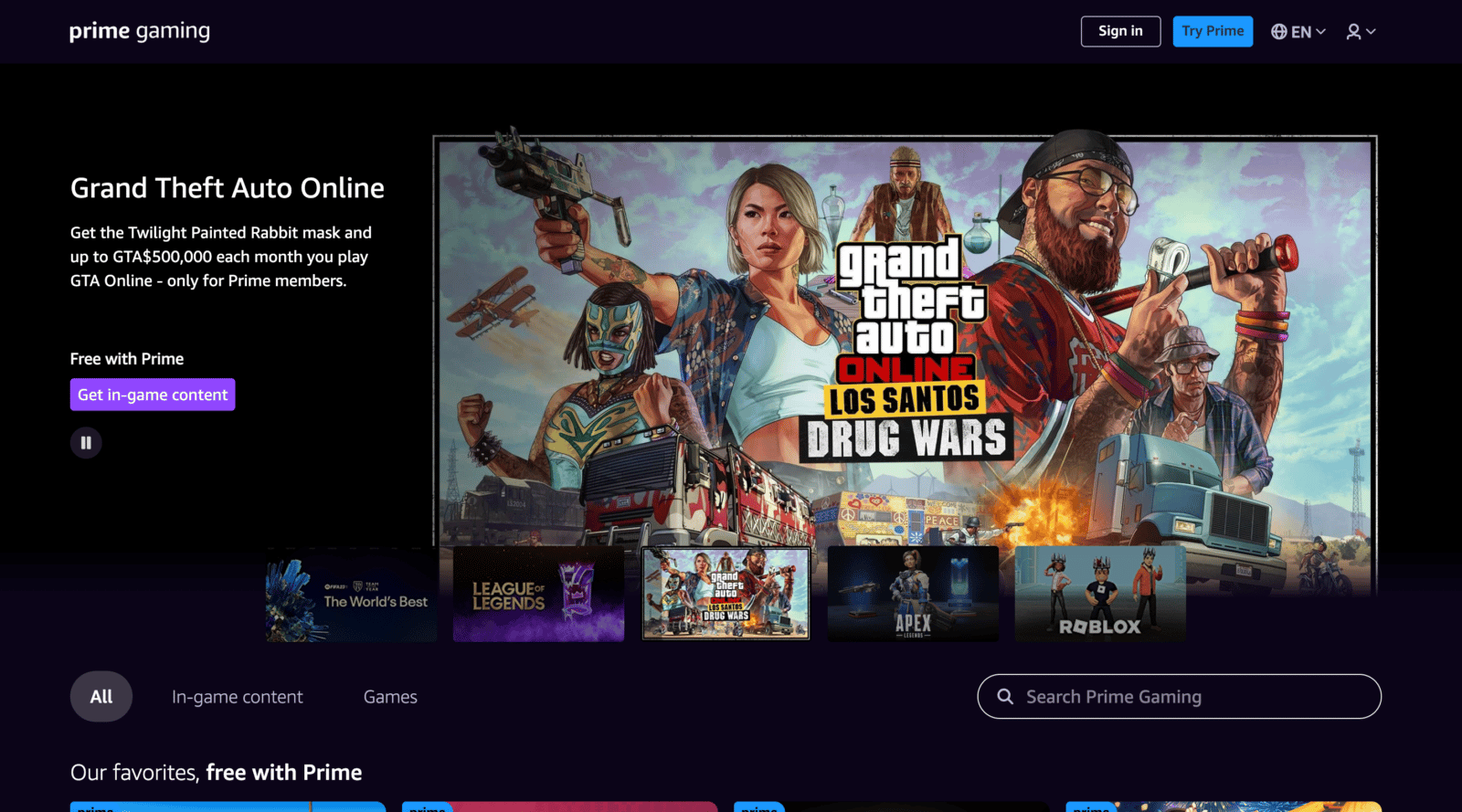 Twitch Prime is now Prime Gaming